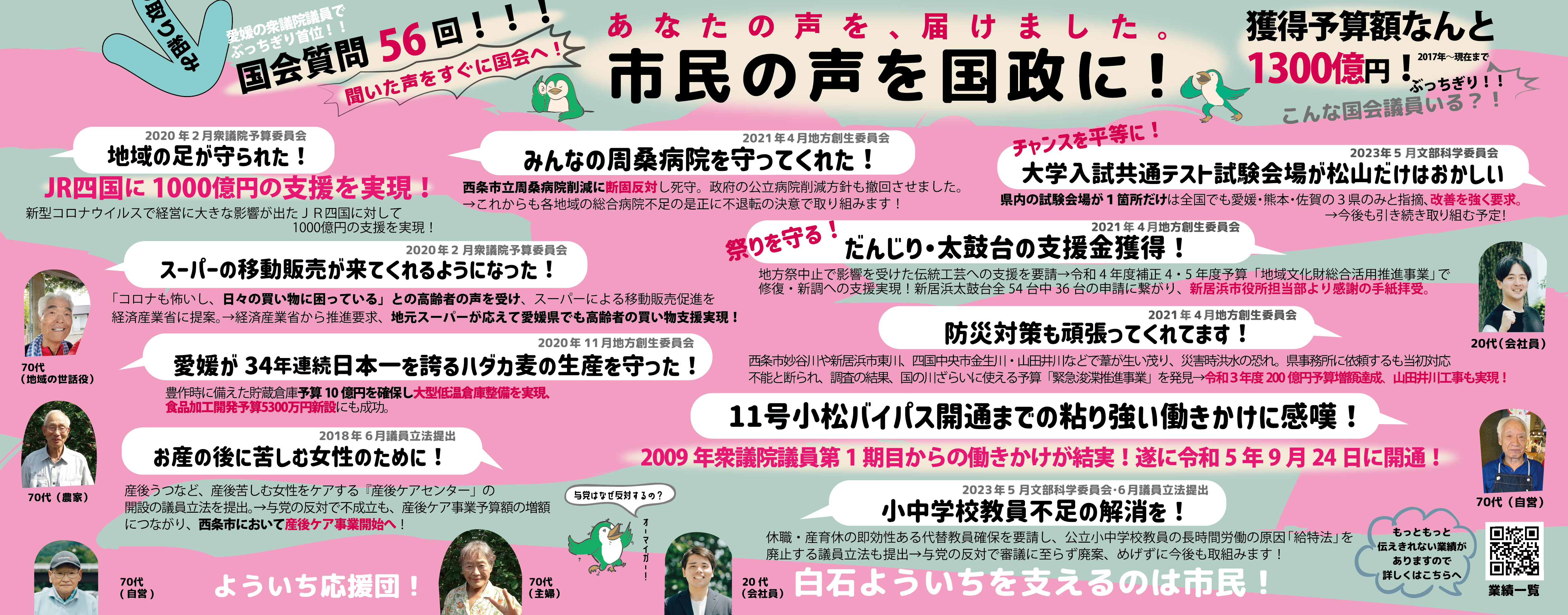 愛媛3区　衆議院議員　白石洋一　総選挙